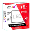 Светильник LightPhenomenON Downlight LT-TP-DL-01-18W-6500K встраиваемый квадратный 170х170 LED - Светильники - Светильники DOWNLIGHT - Магазин электрооборудования Проф-Электрик